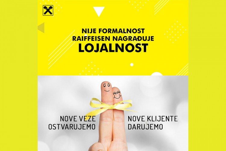 Atraktivne nagrade za nove i postojeće klijente Raiffeisen Banke