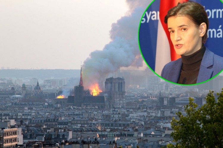 Brnabić: Mislimo na Pariz večeras
