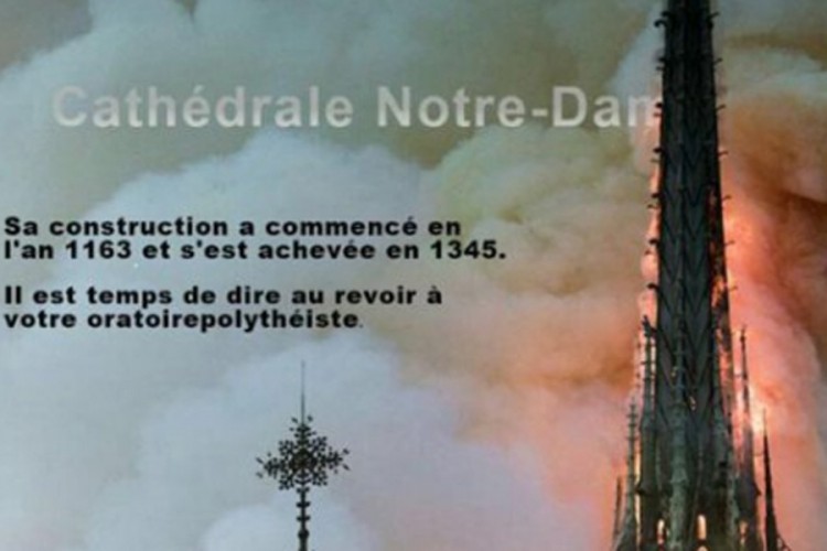 Islamska država slavi zbog požara na Notr Damu
