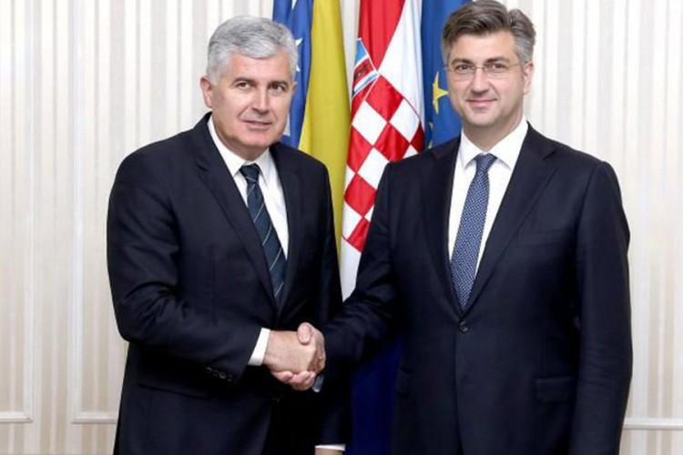 Čović i Plenković: Podrška Hrvatske evropskom putu BiH