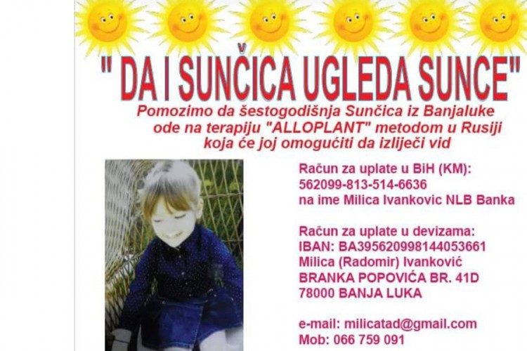 Sunčici treba pomoć da progleda