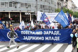 Proslave bez protesta, za prava radnika proglasi, saopštenja