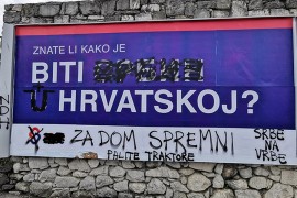 Nacionalističkim porukama išaran, a zatim i uklonjen bilbord SDSS u ...