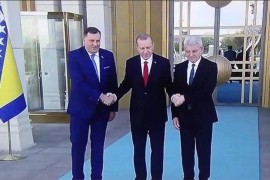 Dodik i Džaferović stigli kod Erdoana, dočekani uz najveće državne ...
