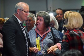 Premijer Morison pogođen jajetom