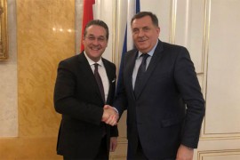 Dodik u Beču 13. maja sa Štraheom