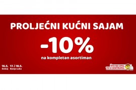 Proljećni kućni sajam Centruma u petak i subotu