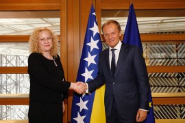 Merdanova predala akreditivna pisma Tusku