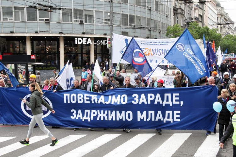 Proslave bez protesta, za prava radnika proglasi, saopštenja