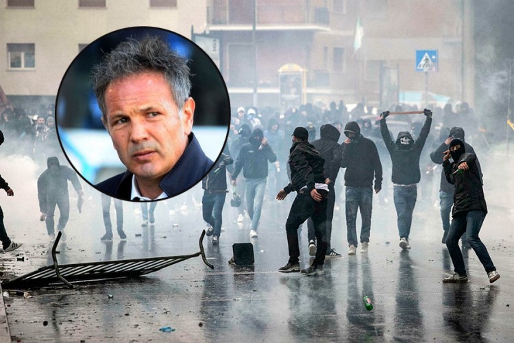 Incident u Rimu: Navijač dobacio "ciganine", Mihajlović krenuo ka njemu