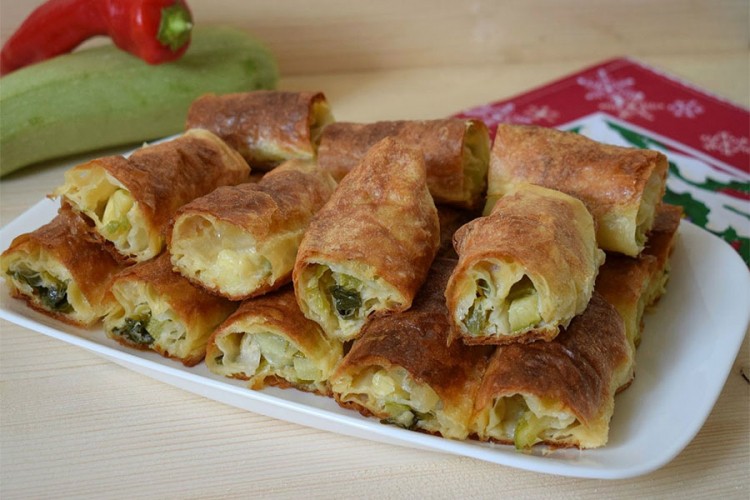Pita sa tikvicama i mladim lukom