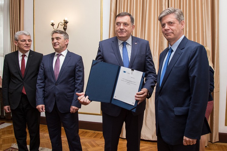 Vigemark uručio članoviima Predsjedništva BiH Mišljenje Evropske komisije
