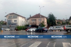 Zbog jake kiše nekoliko udesa u Banjaluci