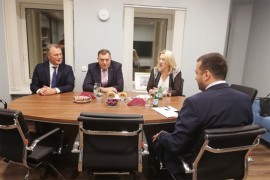 Dodik i Cvijanovićeva sa Perovićem u Sankt Peterburgu