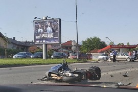 Nezgoda u Banjaluci, povrijeđen motociklista