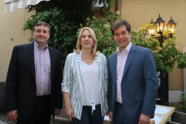 Cvijanovićeva sa Palmerom i Nelsonom na radnoj večeri