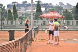 Nikola Pilić stigao u Banjaluku: Trenirao sa Draženom i Anom