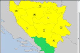 Nevrijeme upalilo žuti meteoalarm