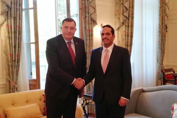 Dodik se sastao sa ministrom spoljnih poslova Katara