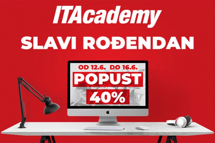 Velika rođendanska akcija na ITAcademy: 40% popusta za prijave do subote