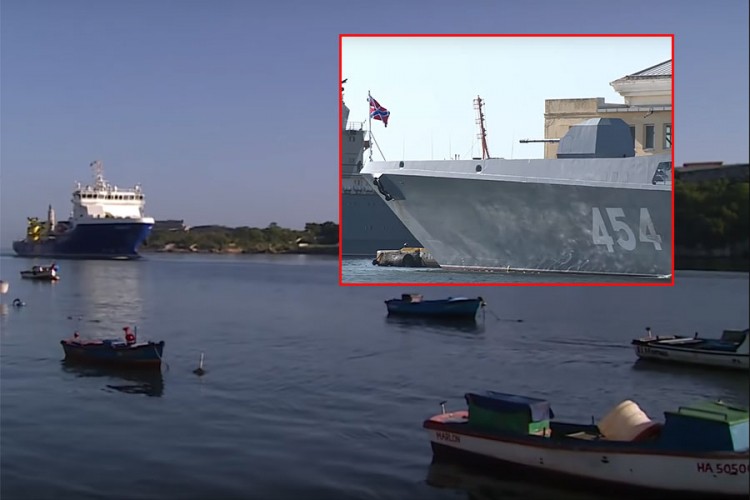 Američki razarač odmjeravao rusku flotu (VIDEO)