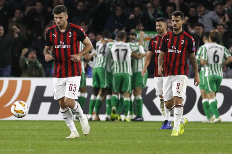 Milan izbačen iz Lige Evrope