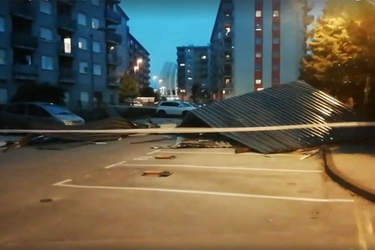 Nevrijeme u Hrvatskoj: Vjetar nosio krovove u Zagrebu
