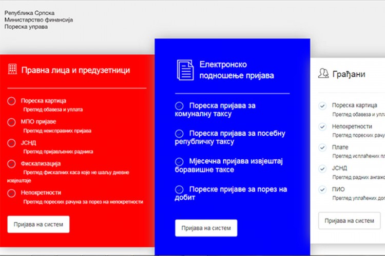 Elektronsko podnošenje prijava u jedinstveni sistem