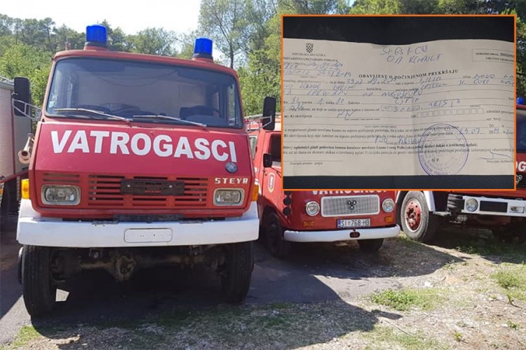 Dok je gasio požar 20 sati dobio kaznu za parkiranje