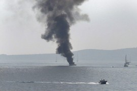 Zapalila se jedrilica kod Dubrovnika
