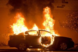 Zapaljen automobil u sarajevskom naselju Hrasno