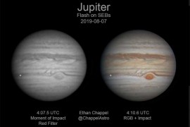 Snimljen udar asteroida u Jupiter
