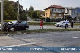 Golfom udario u stub rasvjete u Banjaluci