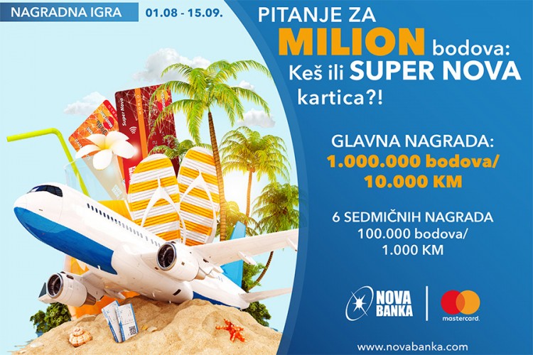 Nagradna igra "Pitanje za milion bodova: keš ili Super Nova kartica"