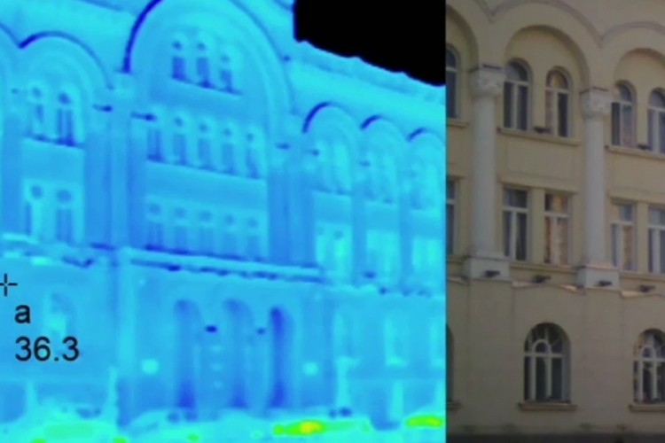 Termovizijsko snimanje Banjaluke: Neke površine se usijale na 76 stepeni