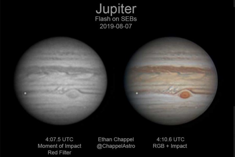 Snimljen udar asteroida u Jupiter