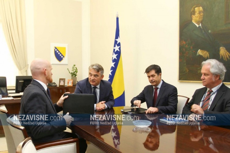 Sastanak Komšića, Nelsona i Filda u Predsjedništvu BiH
