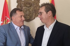 Dodik s Vučićem o poziciji srpskog naroda