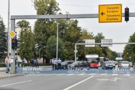 Sudar u Banjaluci, gužva u centru grada