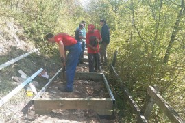 Sanski Most: Grade stazu do Blihinog vodopada