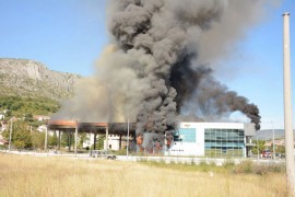 Skoro u potpunosti izgorio objekat Džudo kluba Borsa