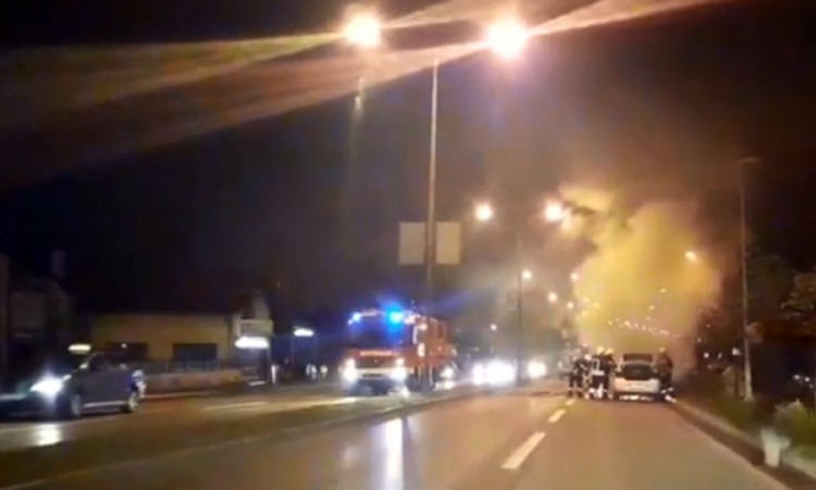 Zapalio se taksi u Banjaluci