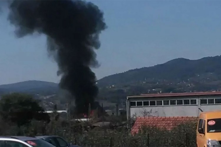 Požar u kasarni u Rajlovcu