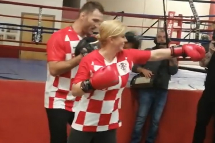 Kolinda na treningu sa UFC prvakom