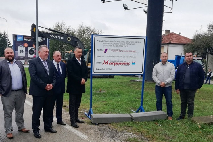 Počela izgradnja kružnog toka na ulazu u Prijedor