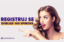 Uzmi 100 besplatnih spinova na Mozzart onlajn kazinu