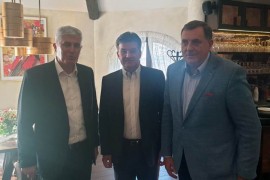 Dodik i Čović razgovarali s Lajčakom o političkoj krizi u BIH