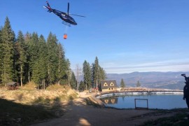 Nastavljeno gašenje vatre  na Romaniji uz pomoć helikoptera Srpske