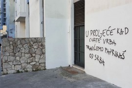 U Splitu novi grafit mržnje prema Srbima