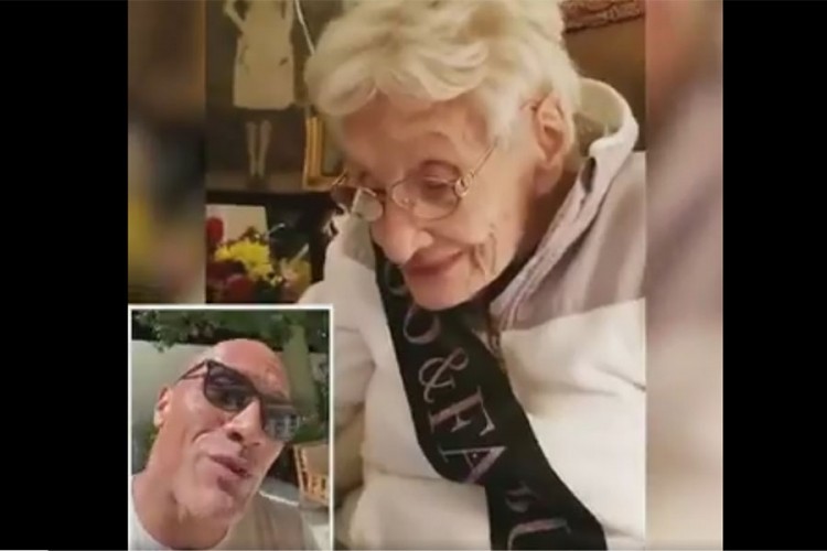 Dvejn Džonson čestitao obožavateljki 100. rođendan